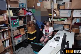 Cute tiny titted suspect has to fuck for her freedom
