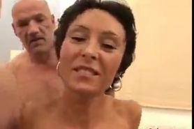 sophisticated german mature in gangbang