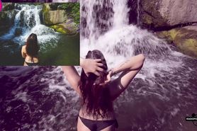 studentessa italiana timida fotografata nuda al fiume, modella instagram nuda