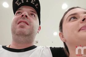I met a girl at the mall and took her to the car, she had the biggest clitoris I've ever seen!