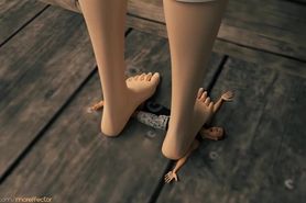 Gwen Giantess Foot Fetish Stomping Animation