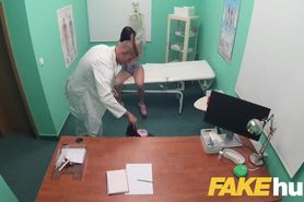 Fake Hospital Tattooed hottie squirts and orgasms whilst fucking czech dick