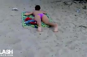 beach dickflash