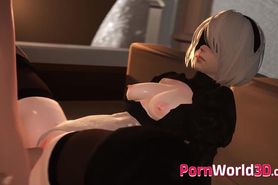 2B from NieR Automata Compilation of Cool Fucked Scenes
