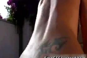 Shaved pussy emo cutie spreading part4