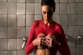 Another shower and masturbation scene with Mindy Main
