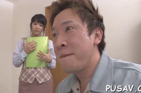 Japanese hottie wets her pussy - video 3