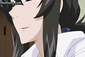 Anime bitch getting mouth fucked