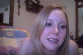 Hot Blonde teen naked with perfect shaved twat