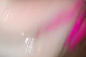 Femboy Let's Out The Sexiest Moans As She Plays With Her Big Clit