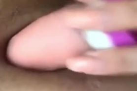 Brunette Girl Hard Masturbating Using Dildo