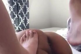 Disabled Gay Getting His Hole and Ass Foot Slapped