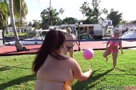 3 Big Booty Babes Screw Volleyball Instructor