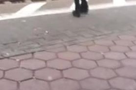cum for Blonde Teen at Train Station