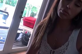 Fit teen squirts all over her neighbour's dick