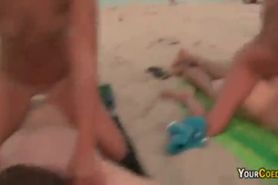Nude Beach Body Shots & Hotel Orgy