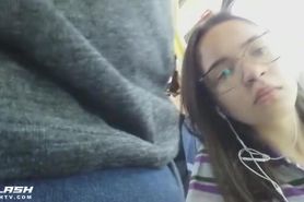 Bulge Flash Grope Teen on Bus