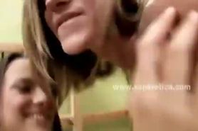 Delicious round lesbian pussy sex