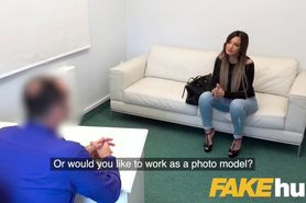 Fake Agent Sexy tattooed Ukrainian girl loves deepthroat and fucking