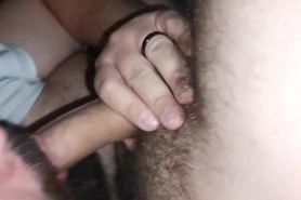 Hairy bear suck his twink