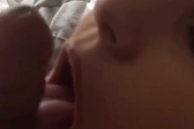 DEGRADED ANAL WHORE chokes on big dick