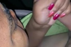 Black girl from tinder Sucks and swallows my Mexican dick