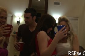 Thrilling teen orgy - video 30