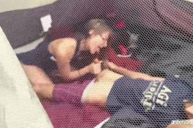 Caught Fucking Rough In Friends Tent Camping