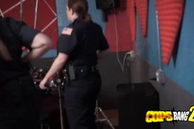 Milf cops raid a music studio after disturbance call