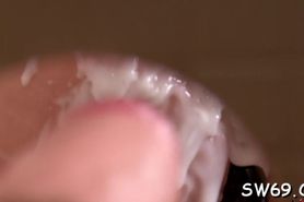 Babe slimed by big fake dick - video 8