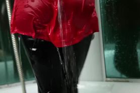 Wet Red Blouse
