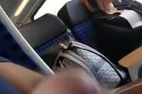 Dickflash for Woman on Train