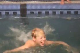 sexy lezzies in the swimming pool - video 6