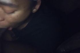 Sucking cock in the car