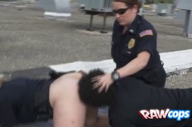 Police officer arrests a black guy just to fuck him in outdoors and leave it there naked Join us