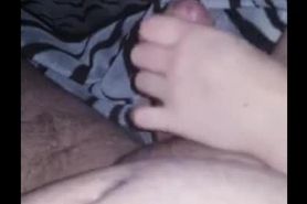Step mother plays with step son dick make him cum in 30 seconds on her hands