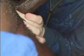 Interracial huge BBC get worshipped and deepthroated outside in public! full vids- info on profile!