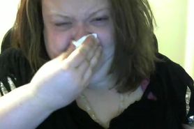 BBW Blows and Picks Her Nose