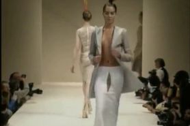 Fashion Models Tit-jiggling on the Catwalk