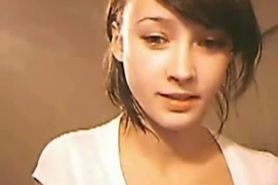 Cute Brunnette Teen Fingering On Webcam - video 1
