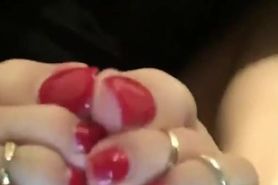Sexy Miliani: hot pink soles Toe Rings, & RedHeels