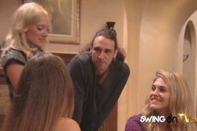 Swingers are excited to enter the Swing House They share their sexual fantasies with interviewer