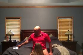 Amateur Cheating MILF gets Fucked and Creampied on Marital Bed