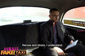 Female Fake Taxi Stud gets balls deep in sexy drivers wet tight pussy