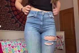 ASMR Aggresive Jeans Scratching