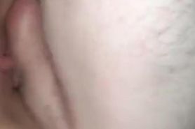 Creampied Teen Whimpers and Moans while fucked sideways by long skinny dick