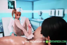 amazing 3d fucking and footjob at the sperm bank