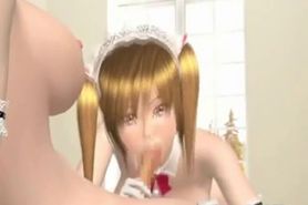 3d Shemale hentai maid mouth and wetpussy hard fucked