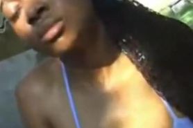 EBONY SLAVE GETTING SPIT,PISSED AND CUMMED ON IG @azzlickernazty_