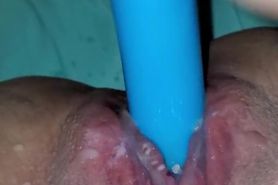 Squirting all over myself during massive orgasm